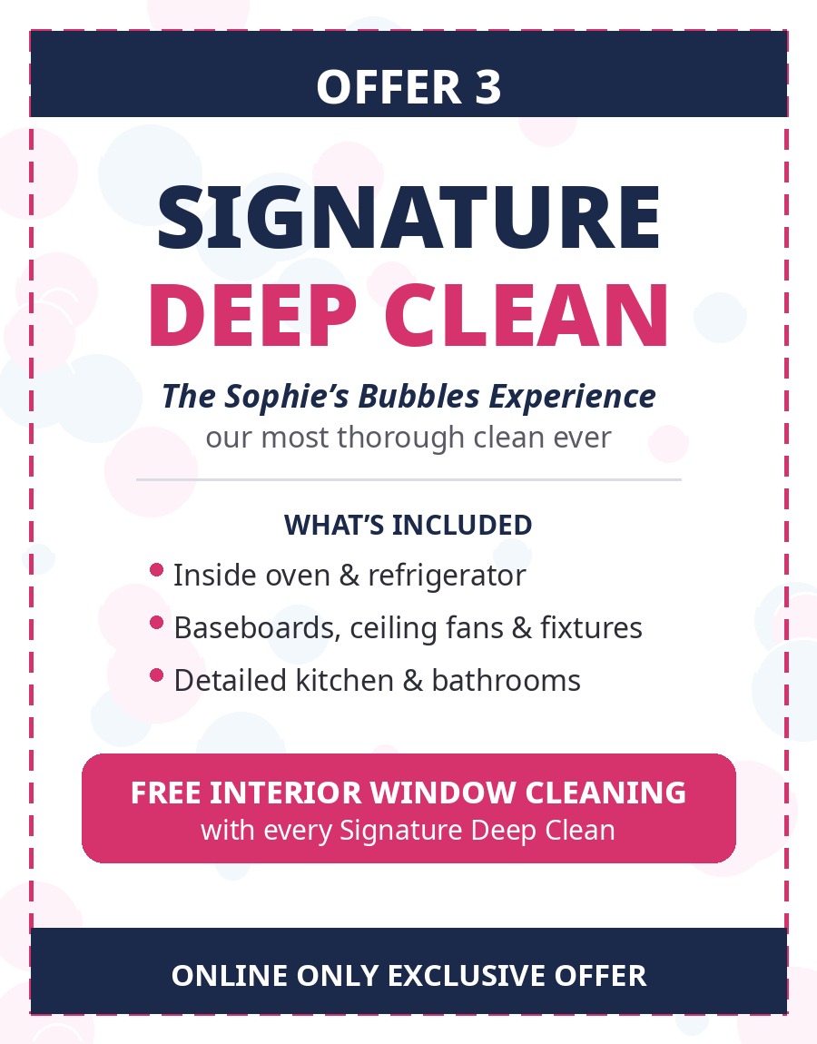 Signature Deep Clean special offer — free interior window cleaning included